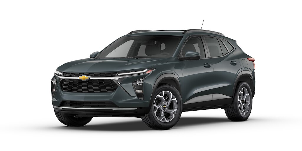 Elige tu nueva Chevrolet Trax 2025, tu SUV deportiva urbana urbana en moderno color Azul Titanio
