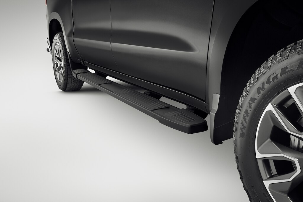 Estribo rectangular 6 pulgadas color negro para Chevrolet Cheyenne ZR2 BISON 2025, camioneta pickup